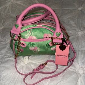RETRO GREEN MULTI JUICY CHERRY SATCHEL Y2K